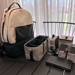 Petunia Pickle Bottom AXIS BACKPACK IN BIRCH/BLACK